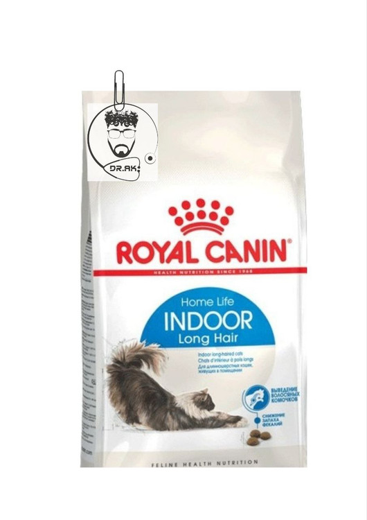 غذا خشک رویال کنین گربه ایندور لانگ هیر ۲ کیلویی